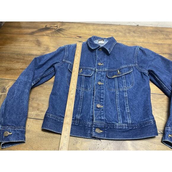 Vintage Lee Riders Trucker Jacket Boys 18 Made In USA Denim - Picture 7 of 10